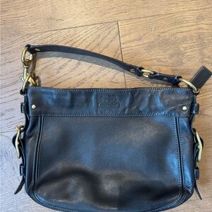 Coach Black Leather Shoulder Bag